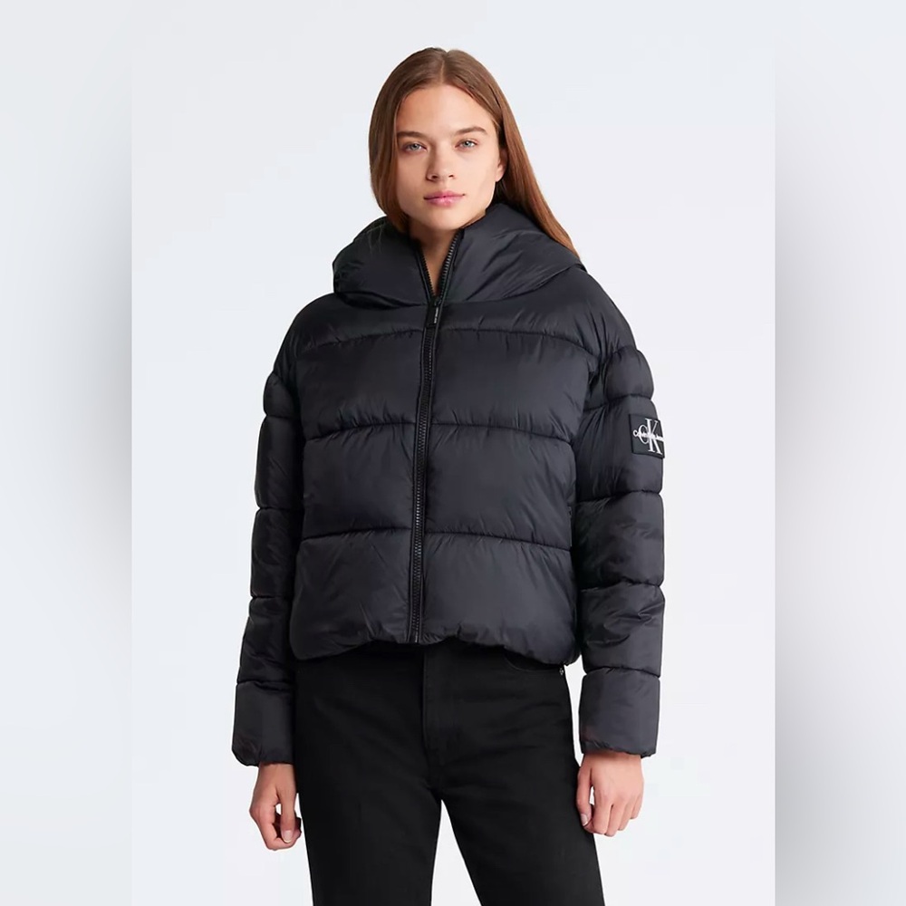 Calvin Klein puffer jacket NWT black womens plus 3X